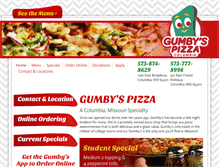 Tablet Screenshot of gumbyscolumbia.com